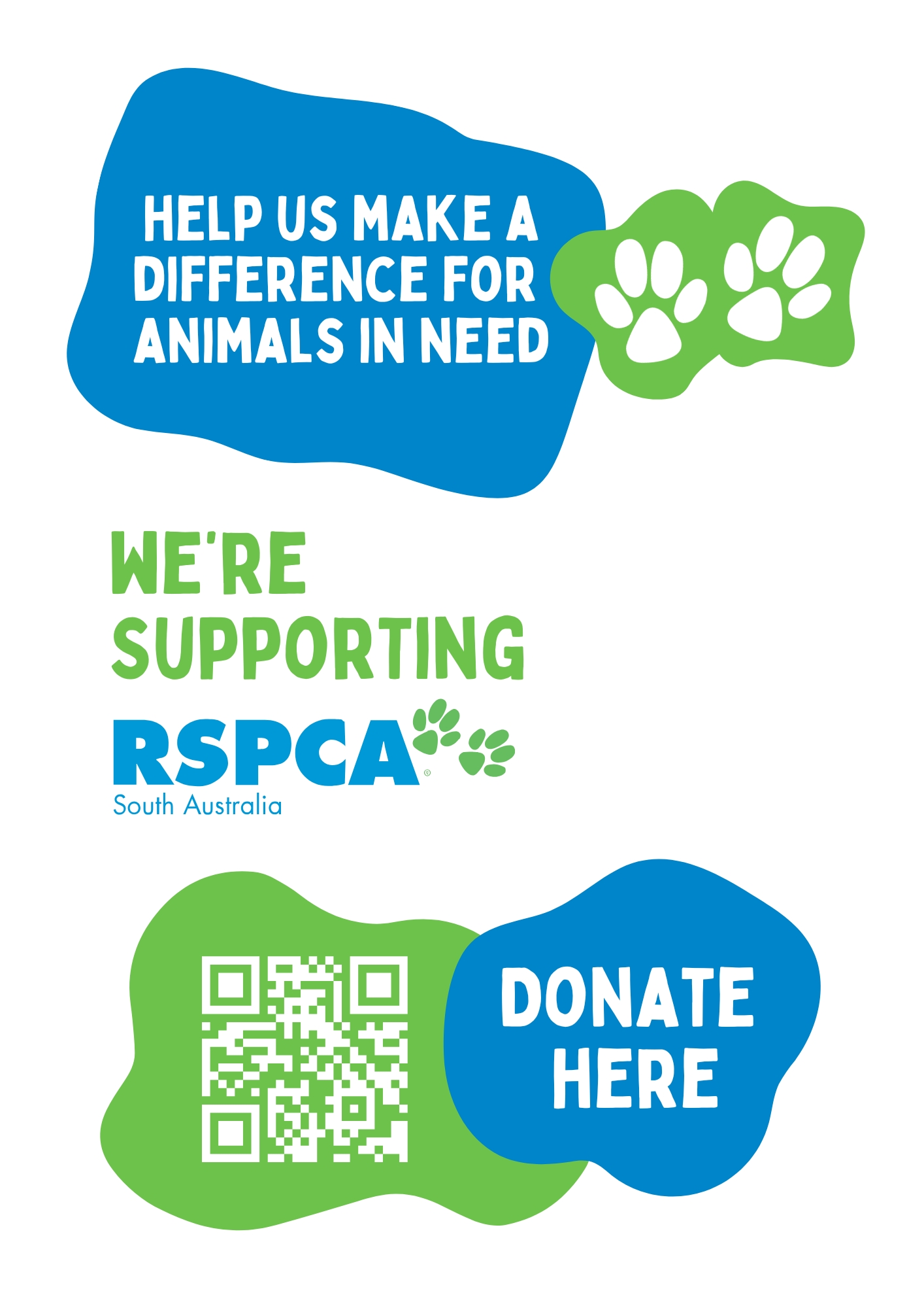 White Fundraising Poster
