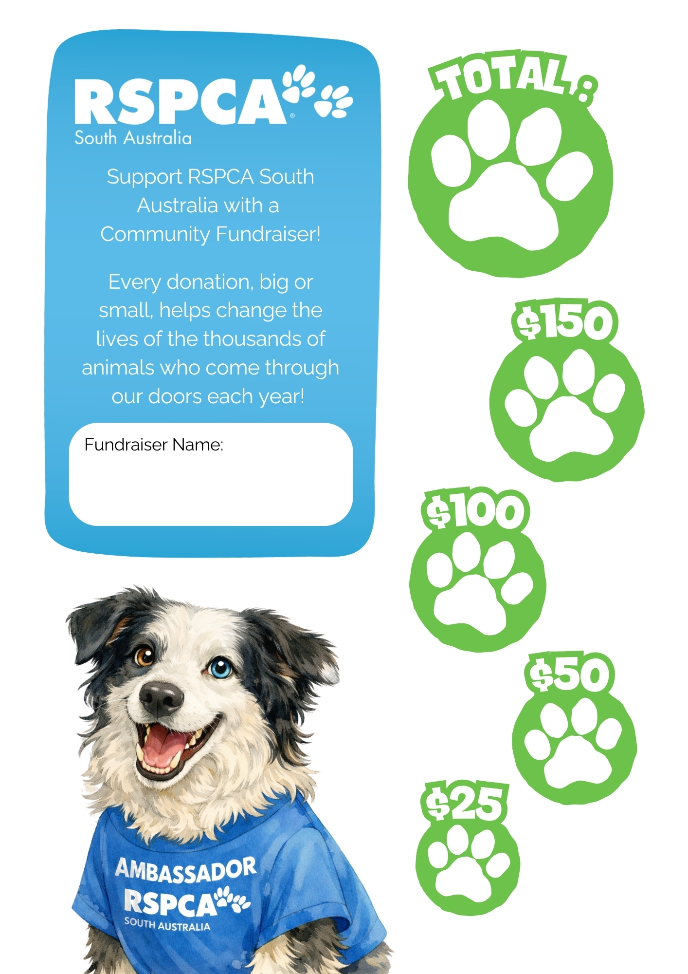 Fundraiser Progress Paws