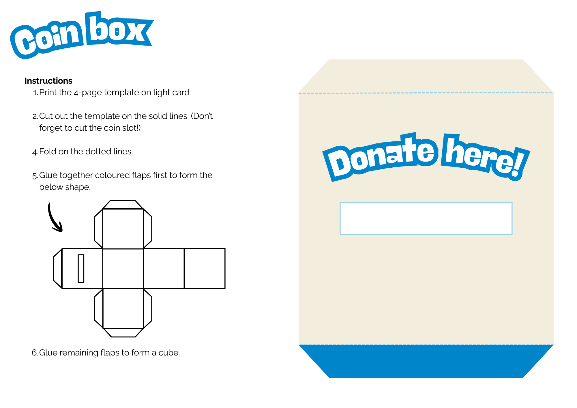 Coin Box Template