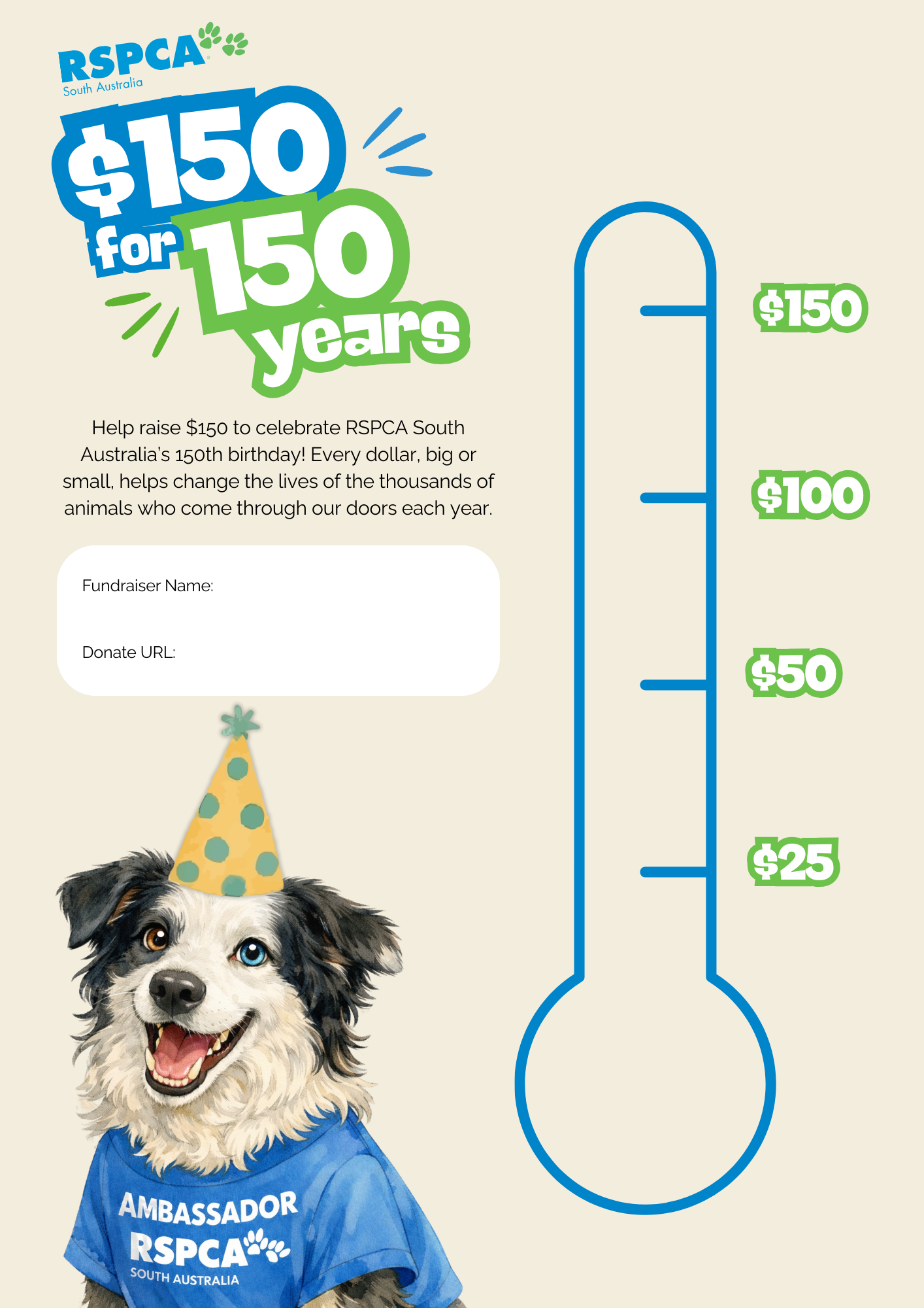 $150 for 150 years - Tracking Poster